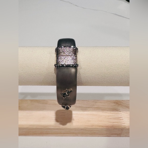 Alexis Bittar Grey Stone Studded Bracelet - Picture 3 of 11